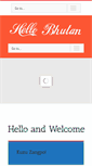 Mobile Screenshot of hellobhutan.net
